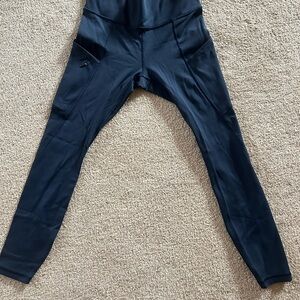 Navy blue high -Waisted Leggings